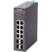iFLOW F-SW-IM612HPOE-PM-8G4GO — Настраиваемый промышленный 8-портовый PoE-коммутатор