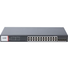 iFLOW F-SW-IM628HPOE-PM-24G4GO — Настраиваемый промышленный 24-портовый PoE-коммутатор